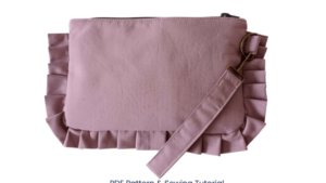 Ruffle Clutch | Large Wristlet Purse Bag