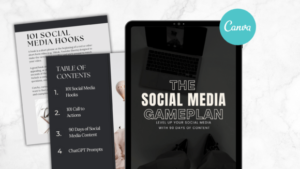 Social Media Content Guide Canva Templae